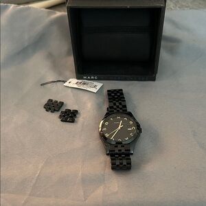 Marc by Marc Jacobs Men's Black Matte Link Watch